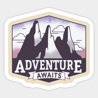 Adventure awaits Sticker